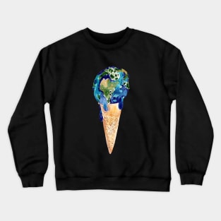 Summer is hot - the earth is melting Crewneck Sweatshirt